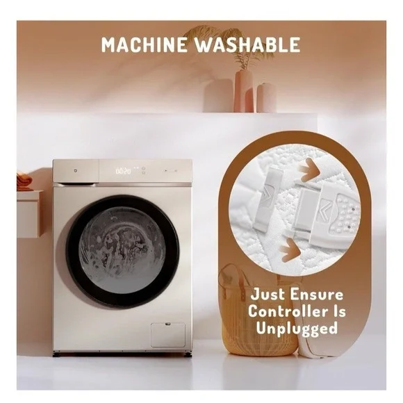 New Degrees of Comfort Dual Control California King Heated Mattress Pad White - Picture 11 of 11